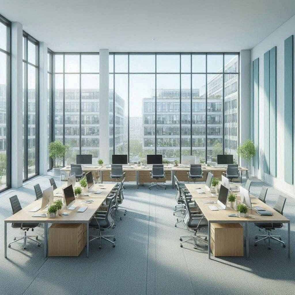 金融服务公司管理写字楼办公企业形象升级为何要为工位临时调整保留应急余量